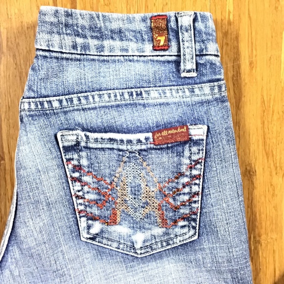 7For All Mankind Destructive Jeans Size 25 - Picture 2 of 5